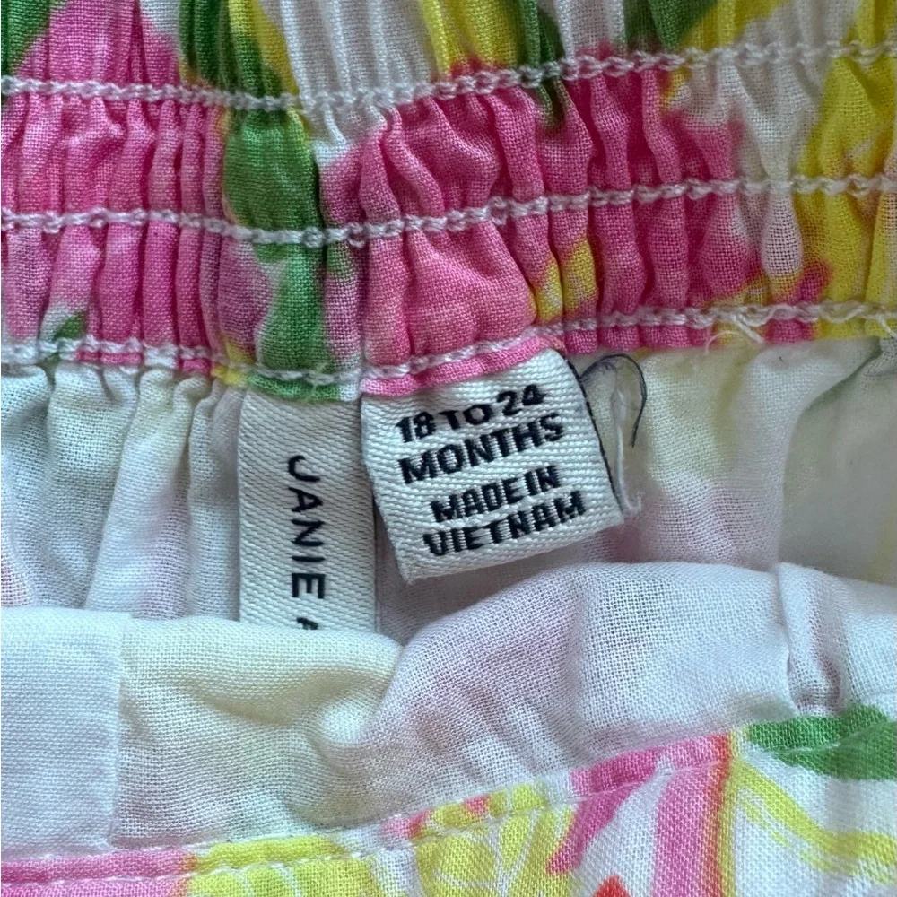 Janie and Jack Floral Short Set - size 18-24 months - Picture 2 of 2